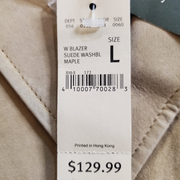 NWT Beige Suede Jacket - Picture 12 of 16